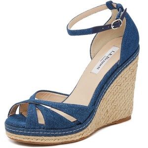 LK Bennett - Litya - Denim Wedges (5.5)